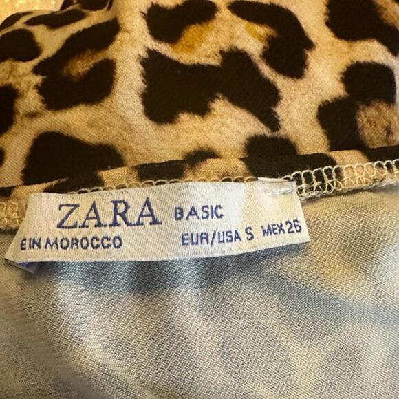 Zara Animal Print Slip Dress size small - Picture 6 of 9
